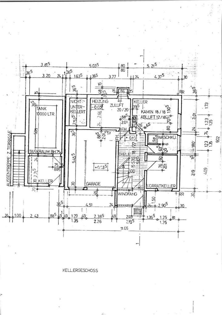 Grundriss Kellergeschoss