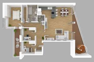 Hamburg im Herzen, die Elbe im Blick - außergewöhnliches Penthouse mit 3 Terrassen – Die vollständige Adresse der Immobilie erhältst du vom Anbieter., 22767 Altona-Altstadt, Hamburg – Vorschaubild 12