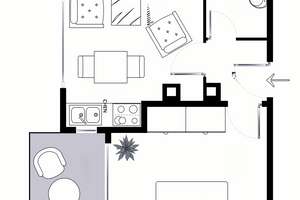 Sonnige 2‑Zimmer‑Wohnung mit Loggia – zentral Wohnen am Park – Die vollständige Adresse der Immobilie erhältst du vom Anbieter., 70182 Kernerviertel, Stuttgart – Vorschaubild 5
