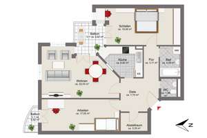 Bezugsfreie 3-Zimmer-Wohnung in ruhiger Lage – Die vollständige Adresse der Immobilie erhältst du vom Anbieter., 81669 Ramersdorf, München – Vorschaubild 15