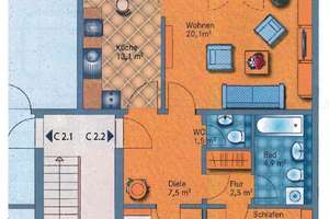 Bei diesem Grundriss wurde kein m² verschenkt! 3 Zimmerwohnung mit Balkon & Tiefgarageplatz – Die vollständige Adresse der Immobilie erhältst du vom Anbieter., 1259 Niedersedlitz, Dresden – Vorschaubild 17