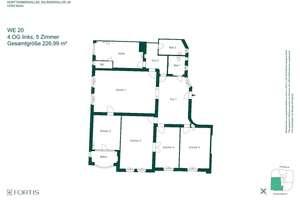 Exklusive 5-Zimmer-Altbauwohnung. Elegantes Gründerzeit-Juwel am Fürstenplatz. Keine Käuferprovision – Würtembergallee 25 / Länderallee 26 25, 14052 Westend, Berlin – Vorschaubild 14