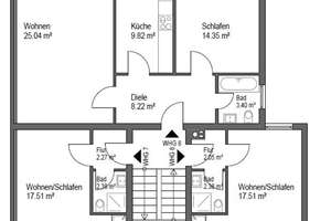 Wohnanlage in guter Wohngegend – Die vollständige Adresse der Immobilie erhältst du vom Anbieter., 68259 Feudenheim, Mannheim – Vorschaubild 6