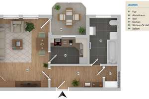 Vermietung für Wochenendheimfahrer!
Appartement in zentraler Lage von Ingolstadt – Die vollständige Adresse der Immobilie erhältst du vom Anbieter., 85057 Nordwest, Ingolstadt – Vorschaubild 7