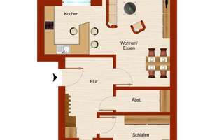 Demnächst frei! 2-Zimmer-Wohnung in Wolfsburg Vorsfelde – Lüneburger Ring 23, 38448 Vorsfelde, Wolfsburg – Vorschaubild 2