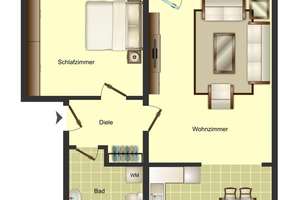 2-Zimmer-Wohnung in Bergkamen Weddinghofen