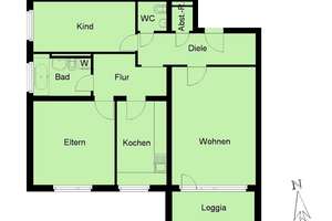 Geräumige Erdgeschosswohnung mit Balkon in Hohenlimburg-Reh inkl. kostenfreier Stellplätze – Mozartstr. 3, 58119 Hohenlimburg (Ortsteil), Hagen – Vorschaubild 2