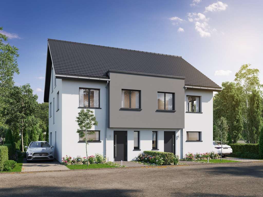 Immobilie in Verl - Moderne und hochwertige Doppelhaushälfte im besten KFW 40 Standard in Verl!
 - Bild 0