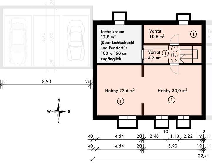 Grundriss Untergeschoss