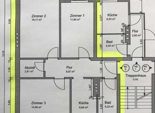Exklusive 3-Zimmer-Wohnung mit Balkon und EBK in Barmbek-Süd, Hamburg