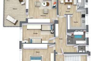 Großes Zweifamilienhaus mit Doppelgarage, Garten und großem DG – Dresdener Straße 2, 86842 Türkheim – Vorschaubild 26