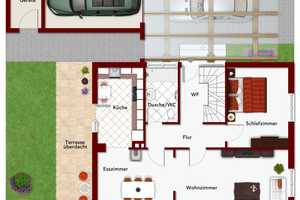 Gepfl. Einfamilienhaus mit Einliegerwohnung - ruhige Lage - Garage u. Carport - großes Grundstück!  – Friesland (Kreis) – Vorschaubild 26