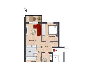 Aus alt wird neu - Schicke Wohnung in der Nordstadt // 1.OG., links – Hubertusstr. 3, 38448 Tiergartenbreite, Wolfsburg – Vorschaubild 3