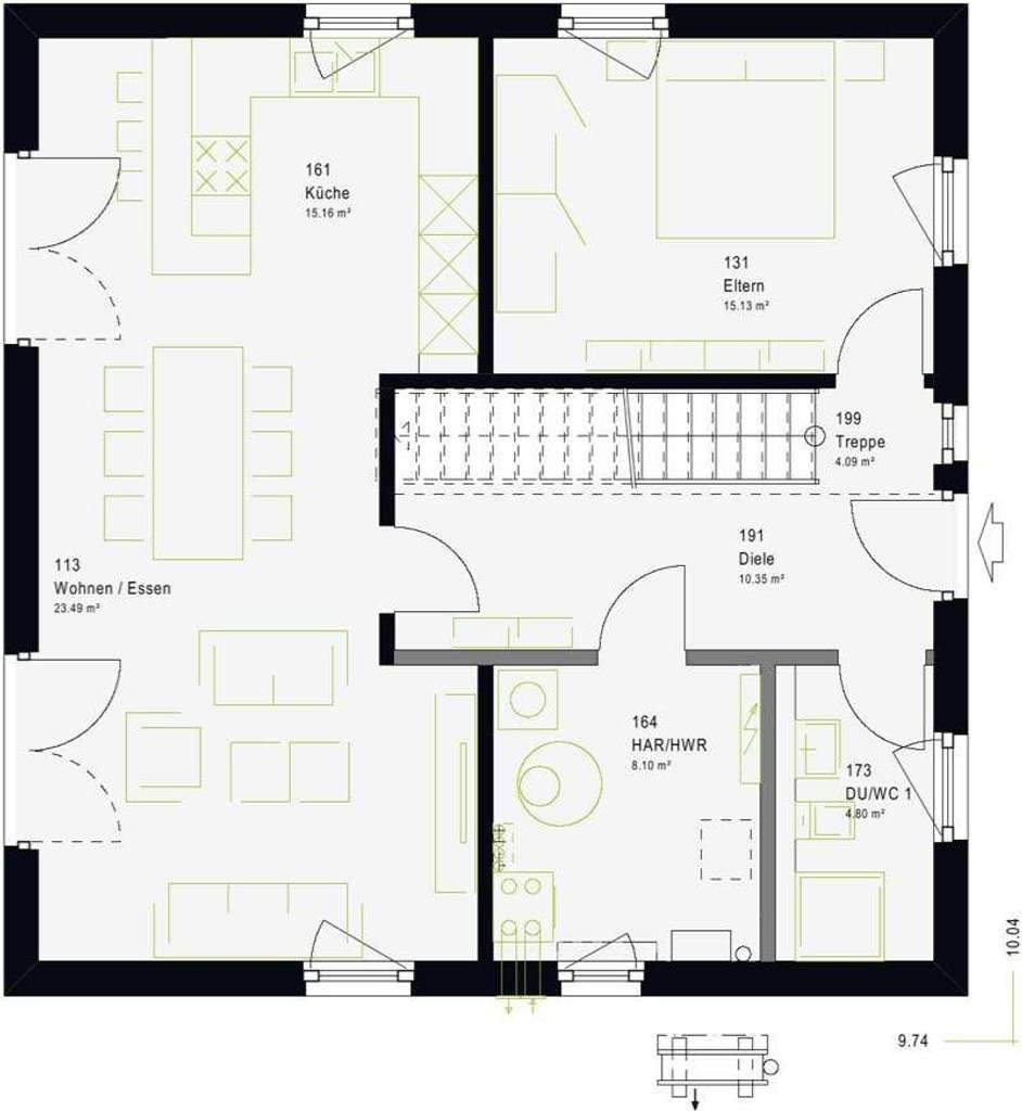 Immobilie in Regis-Breitingen - Klare Linien und optimale Raumplanung für Ihr neues Zuhause! - Bild 1