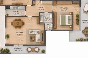 Großzügige 2-Zimmer-Dachterrassenwohnung mit Hobbyraum in begehrter Lage von München-Solln – Die vollständige Adresse der Immobilie erhältst du vom Anbieter., 81479 Solln, München – Vorschaubild 43