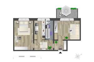 Tolle Balkonwohnung in zentraler Lage – Brückenstr. 37, 9111 Zentrum, Chemnitz – Vorschaubild 6