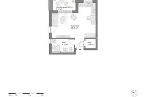NEU: Stilvolles 1-Zimmer-Neubau-Penthouse mit kleiner Dachterrasse & Aufzug in Hamburg-Niendorf – Bansgraben 28, 22459 Niendorf, Hamburg – Vorschaubild 7