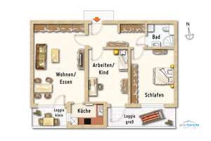 Laim: Gemütliche 3-Zimmer-Wohnung nahe Westpark - kurzfristig beziehbar – Droste-Hülshoff-Str. VI, 80686 Friedenheim, München – Vorschaubild 14