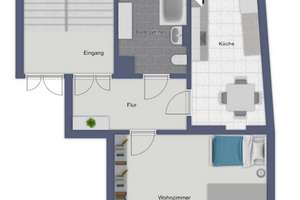 55m² 1-Zi-Whg Leipzig am Auenwald, Böhlitz-Ehrenberg, Küche inkl., optional möbliert, ab Aug – Südstraße 20, 4178 Böhlitz-Ehrenberg, Leipzig – Vorschaubild 11