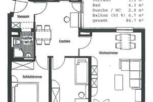 Wohnen mit Charakter: 3,5-Zimmer-Wohnung in Bogenhausen – Die vollständige Adresse der Immobilie erhältst du vom Anbieter., 81927 Johanneskirchen, München – Vorschaubild 3