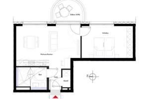  2-Zimmer Wohnung - inkl. Taschengeld für Schnellentschlossene – Marbachstraße 9A, 81369 Mittersendling, München – Vorschaubild 2
