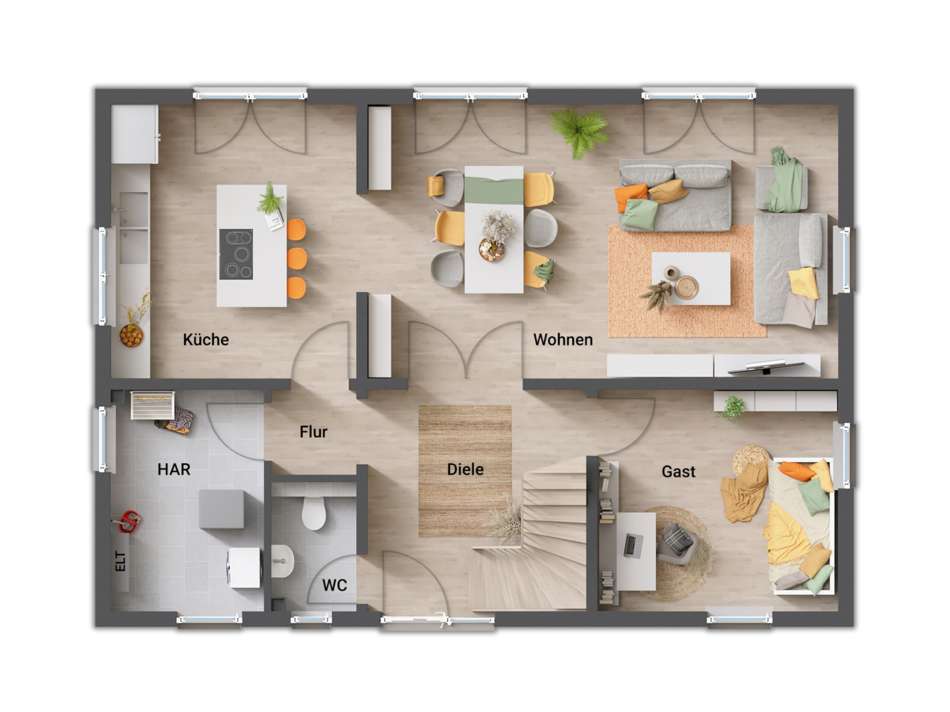 Grundrissbeipsiel EG zus. Zimm