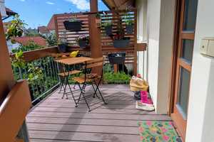 4 Zimmer Maisonette Wohnung mit überdachter Terrasse und eigenem Gartenanteil