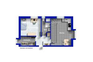 Wohnen über zwei Ebenen mit Dachterrasse und Skylineblick - Frankfurt-Sachsenhausen – 60598 Sachsenhausen-Süd, Frankfurt am Main – Vorschaubild 13