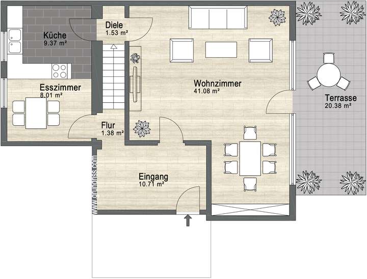 Grundriss Erdgeschoss