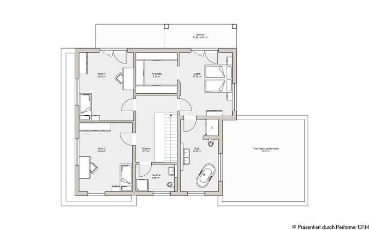 Grundriss Obergeschoss