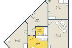 Viel Platz im neuen Zuhause – Torgauer Str. 7, 4315 Volkmarsdorf, Leipzig – Vorschaubild 2