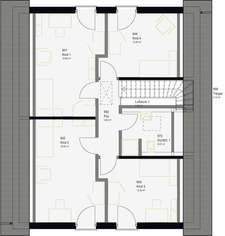 Grundriss Obergeschoss