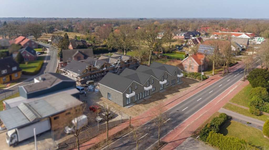 Immobilie in Friedeburg - Projektierte Dachgeschosswohnung KfW 40 mit Wärmepumpe und PV Anlage in zentraler Lage - Bild 0