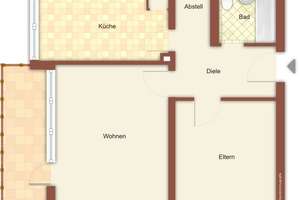 Wir renovieren für Sie! gut 2-Zimmer-Wohnung mit Balkon  in Mönchengladbach Schrievers – Akazienstraße 81, 41239 Schrievers, Mönchengladbach – Vorschaubild 3