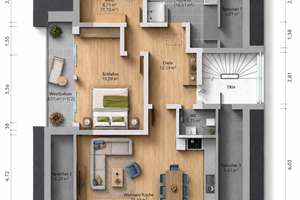 Exklusive Dachgeschosswohnung mit Weitblick - Stilvolles Wohnen in ruhiger Lage von Penzberg – Sophie-Scholl-Straße 19, 82377 Penzberg – Vorschaubild 15