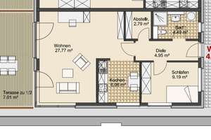 Lichtdurchflutete 2-Zimmer Wohnung mit großer Terrasse in Münster Sentrup – 48149 Sentrup, Münster – Vorschaubild 13