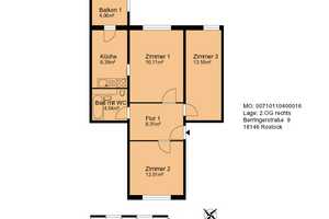 Renovierte 3- Zimmer Wohnung zum Einzug bereit – Berringerstraße 9, 18146 Rostock – Vorschaubild 8