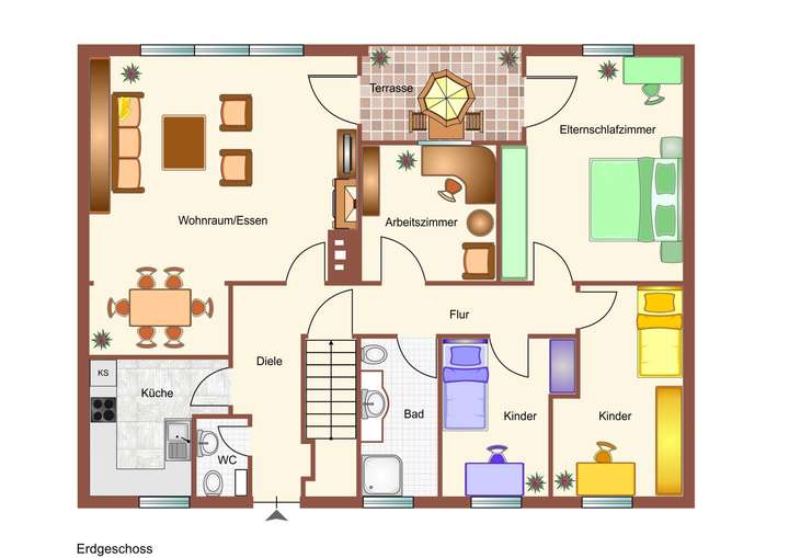 Immogrundriss Erdgeschoss