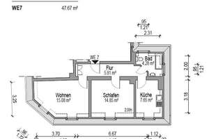 "GOOD NEWS" IM NORDEND: Sonnige  Altbauwohnung mit 2 Zimmern und Tageslichtbad -sofort frei-. – 60318 Nordend-West, Frankfurt am Main – Vorschaubild 17
