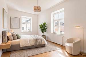 Lichtdurchflutete 2-Zimmer-Altbauwohnung mit Charme und Südbalkon am Zenettiplatz – Die vollständige Adresse der Immobilie erhältst du vom Anbieter., 80337 Am Schlachthof, München – Vorschaubild 5