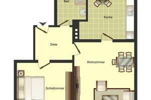 Für Junge und Junggebliebene. Tolle 2-Zimmer-Wohnung im 4. OG in Duisburg Ruhrort – Krusestraße 5, 47119 Ruhrort, Duisburg – Vorschaubild 2