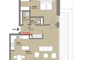 LIST-PELIKAN | luxuriöse 2-Zimmer-Wohnung mit Sauna, Einbauküche, Dachterrasse und Kaminofen – Carl-Hornemann-Straße  2, 30177 List, Hannover – Vorschaubild 18