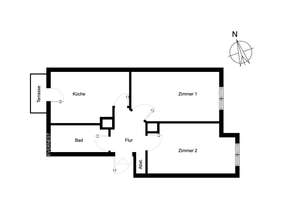 Reserviert: Rarität im Gängeviertel: Helle 2-Zimmer-Altbauwohnung mit Westbalkon zum grünen Innenhof – Die vollständige Adresse der Immobilie erhältst du vom Anbieter., 20355 Neustadt, Hamburg – Vorschaubild 11