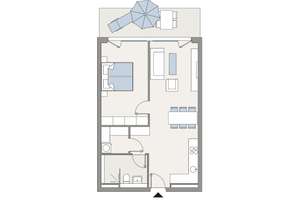 Wohnen wie im Urlaub: 2-Zimmer-Wohnung mit Rheinblick – An den Rheinwiesen 8-16, 55120 Neustadt, Mainz – Vorschaubild 2