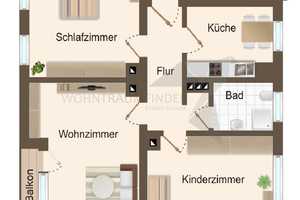 + Angebot im Frühling + 3 Raum-Whg. mit Balkon und Tageslichtbad zum Knallerpreis – Vettersstraße 51, 9126 Chemnitz – Vorschaubild 2