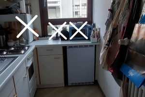 Teilmöbelierte 1-Zimmer-Wohnung mit Balkon und Einbauküche in Würzburg – Würzburg – Vorschaubild 9
