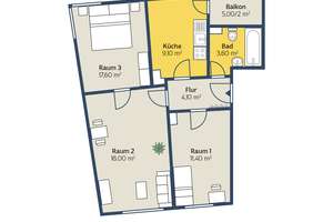 Wohnung in Leipzig – Siegfriedplatz 9, 4279 Lößnig, Leipzig – Vorschaubild 2