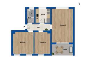 Attraktive 3-Zimmer-Dachgeschosswohnung in Rüttenscheid – solide Kapitalanlage mit Perspektive – 45131 Rüttenscheid, Essen – Vorschaubild 7