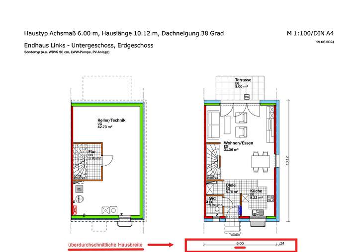 1_REH NR. 1 GRUNDRISS UG UND E