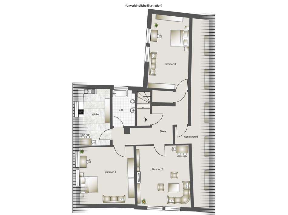 Museumstraße Dachgeschoss